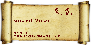 Knippel Vince névjegykártya